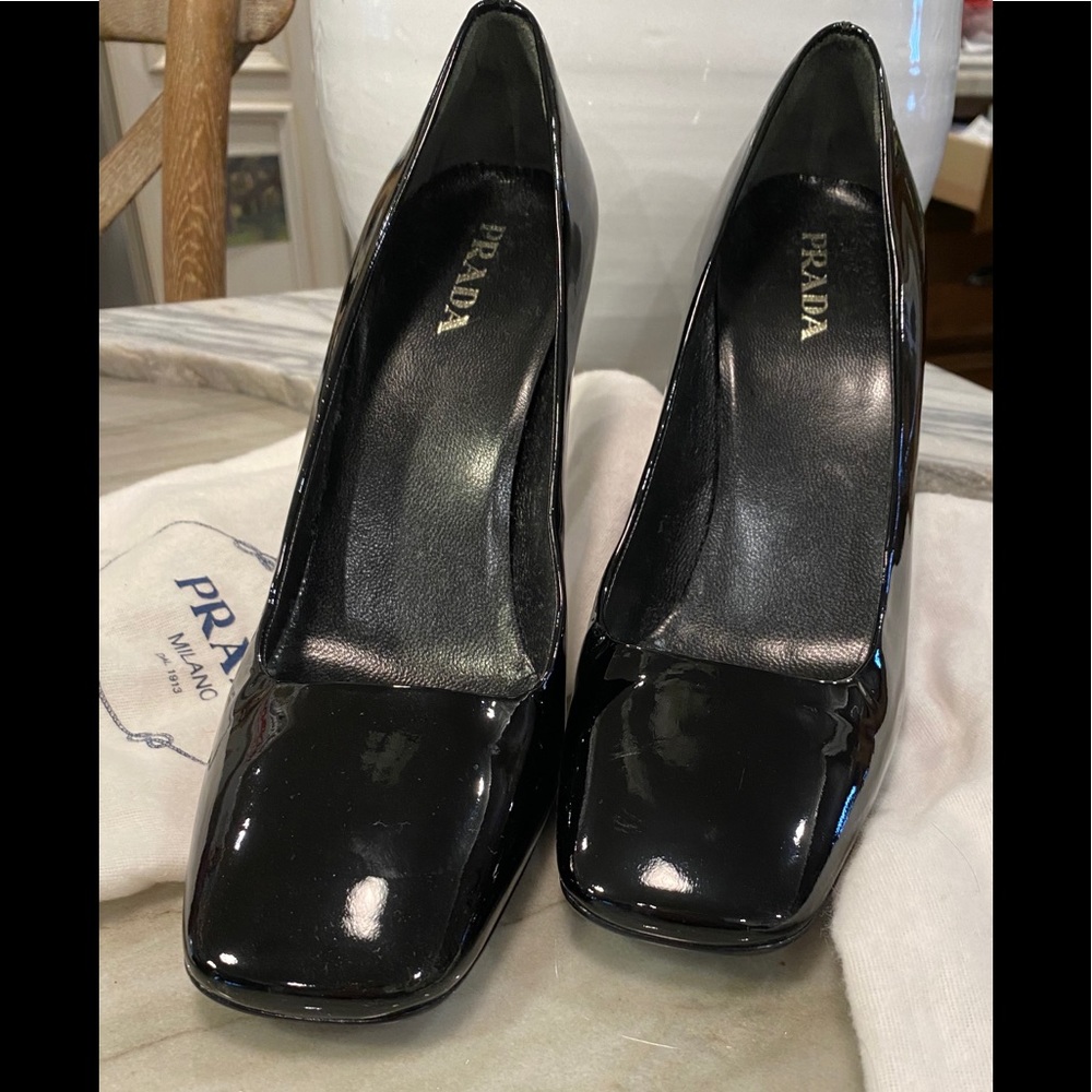 PRADA Patent Leather High Heel Shoe